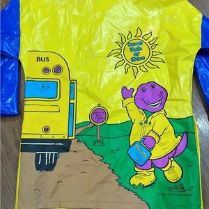 Parapluie Barney Vintage 1992 - Collector Nostalgique, Motif Dinosaures